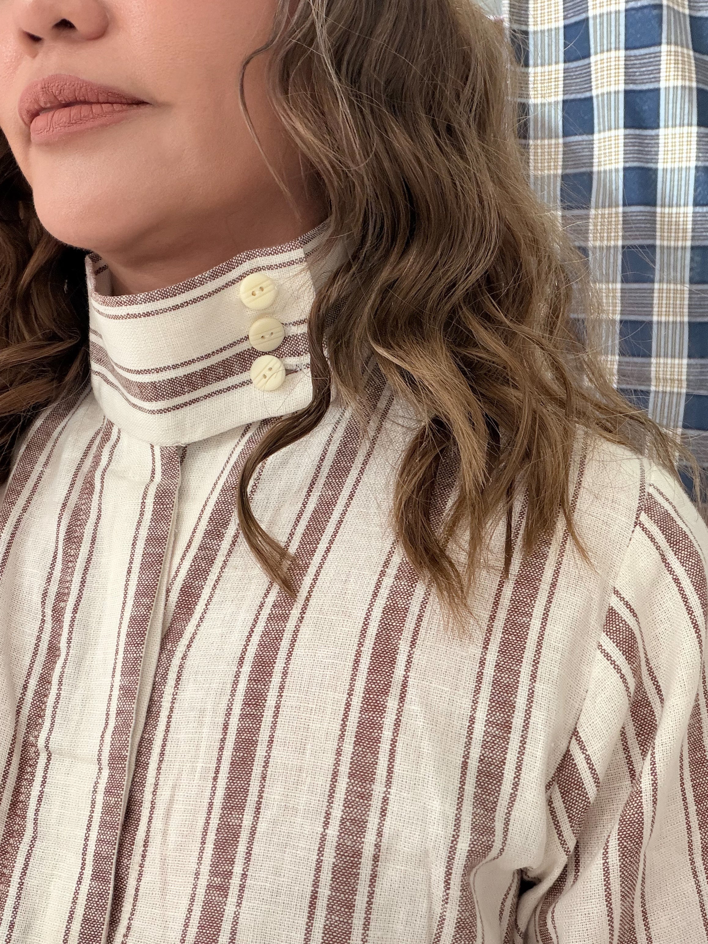 Lyana Collared Shirt (Stripes)