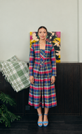 Tartan Kebaya Kutubaru (Long Sleeves)