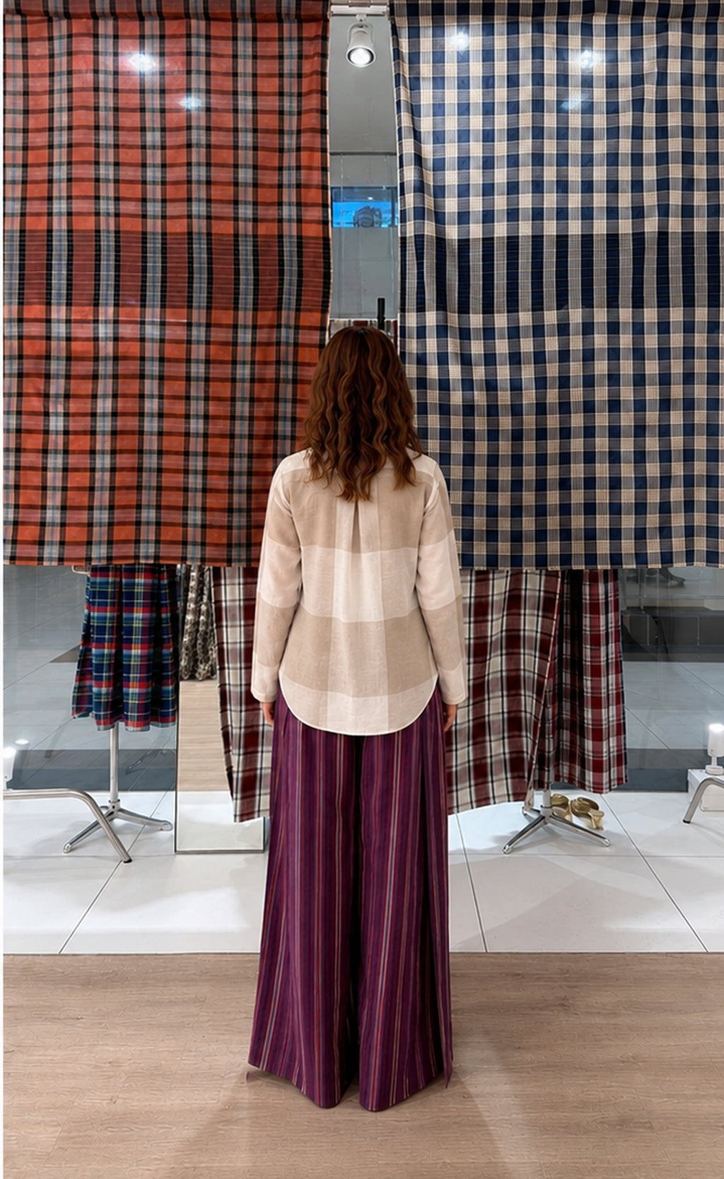 Lyana Collared Shirt (Large Checks)