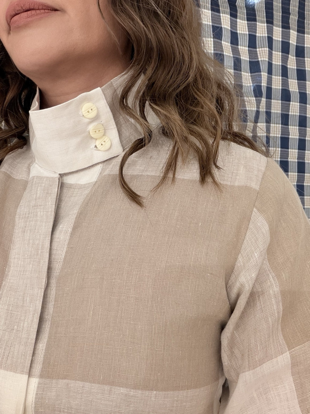 Lyana Collared Shirt (Large Checks)